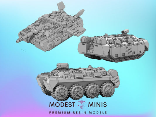 3pc HAPC Heavy Carrier Tank | 1:265 | 285 | 6mm Battletech Scale |