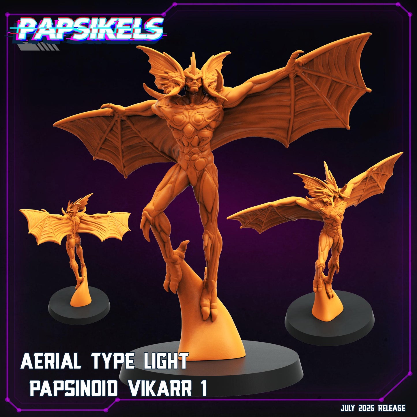 Aerial Type Light Papsinoid Vikarr - Resin Cyberpunk Miniature  | Papsikels