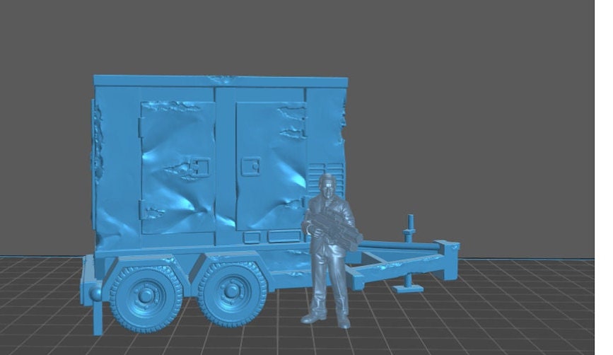 Portable Generator | 28mm - 54mm Scale | Survivor Terrain | Construction Scatter | Sci Fi Terrain | EC3D Badlands