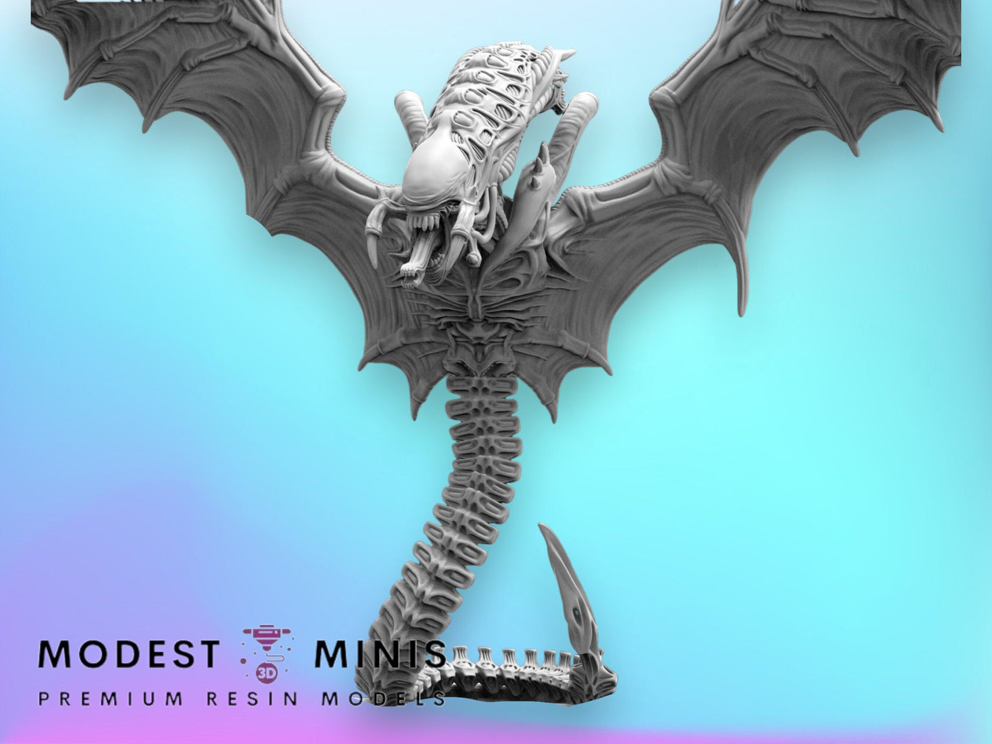Xeno Wyvern - 32mm Scale Alien Miniature | RPG | Sci fi | Cyberpunk | Role Playing | DnD | Papsikel Xenowars