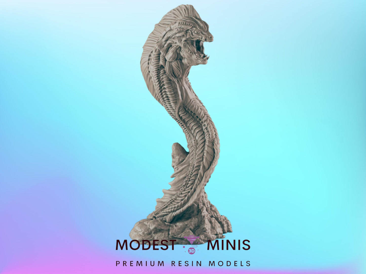 Ancient Eel  | 25mm - 100mm Scale | DnD | EC3D Fantasy Mini | Everyday Heroes