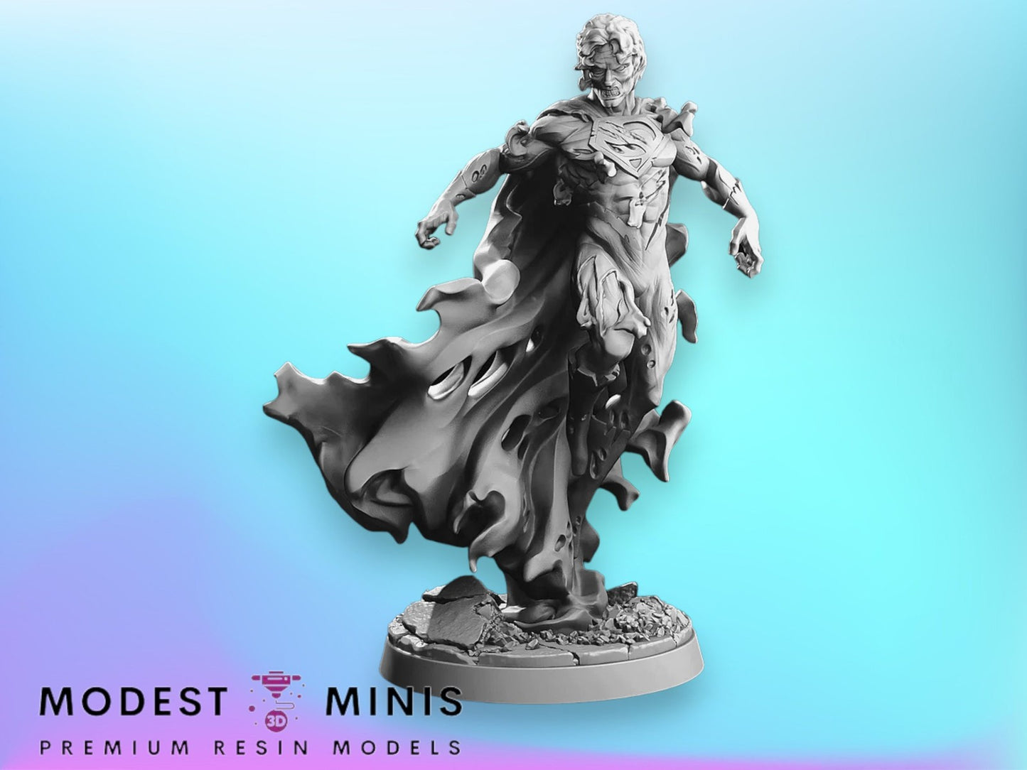 Zombie Supes | 28mm - 100mm Scale Resin Mini | Marvel Zombicide | Vaultz