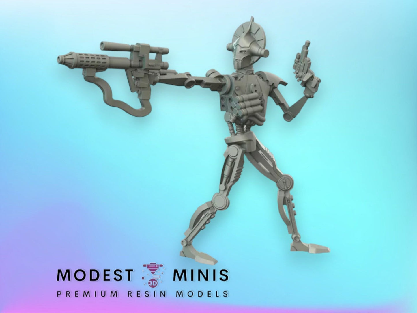 Droid Bounty Hunter - 28mm - 40mm Scale | Star Wars Legion Mini