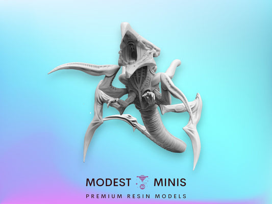 75mm Alien Arachnid Hybrid Warrior D - 32mm Scale Alien Miniature | RPG | Sci fi | Cyberpunk | Role Playing | DnD | Papsikel