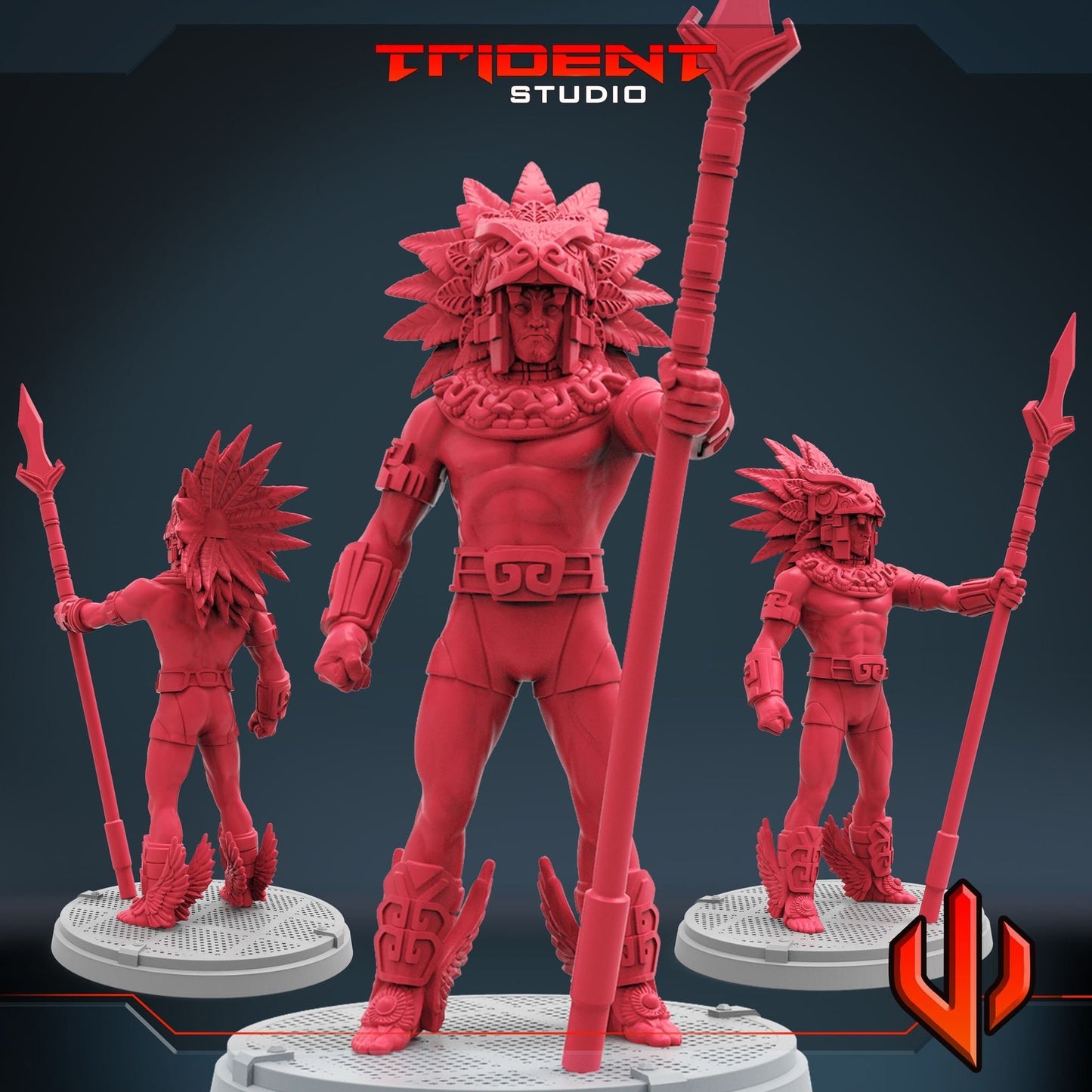 King of Atlantis A - 40mm  Miniature | Crisis Protocol Proxy | Trident