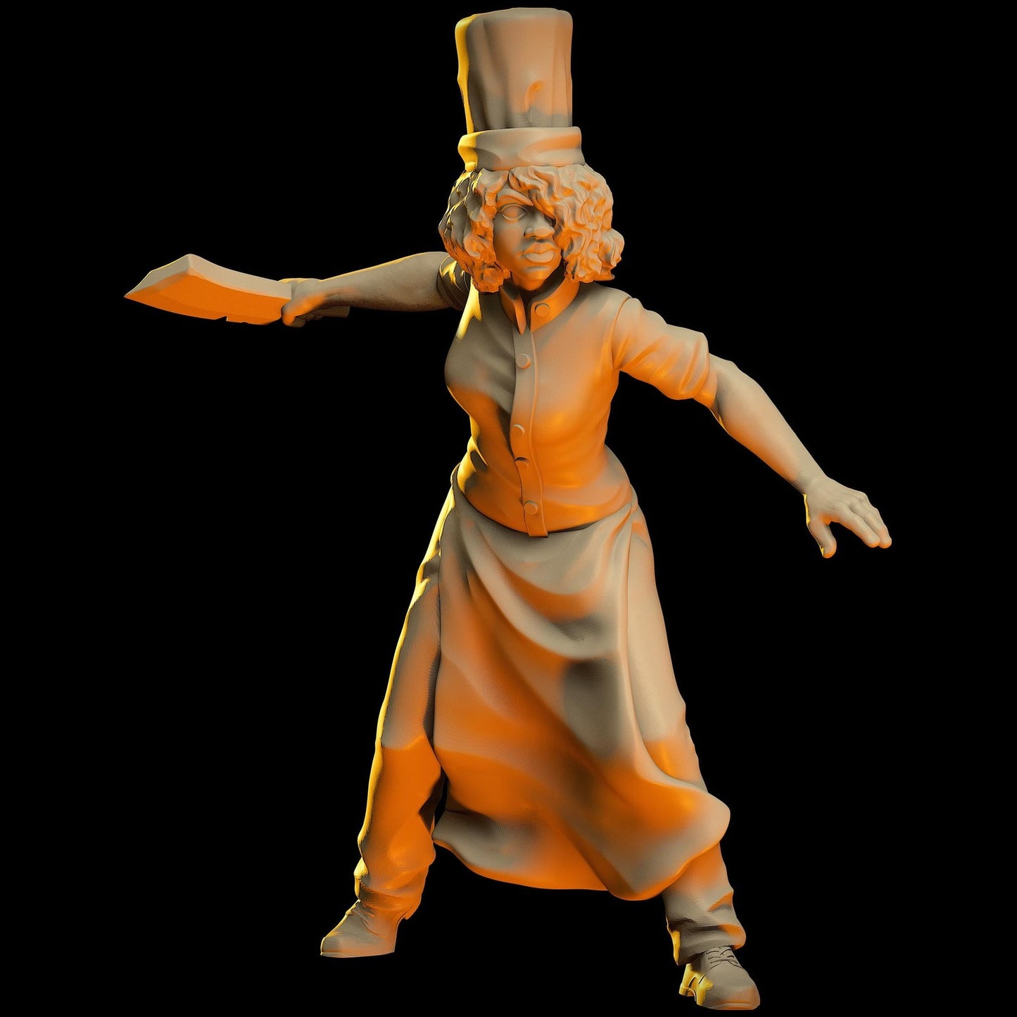 8pc Zombie Kitchen Crew Set | 28mm - 100mm Scale Resin Mini | Zombicide | Vaultz