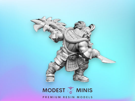 Gandharr Berserker - 32mm Scale DnD Miniature | Dungeons and Dragons | JRPG Mini - RN Estudio