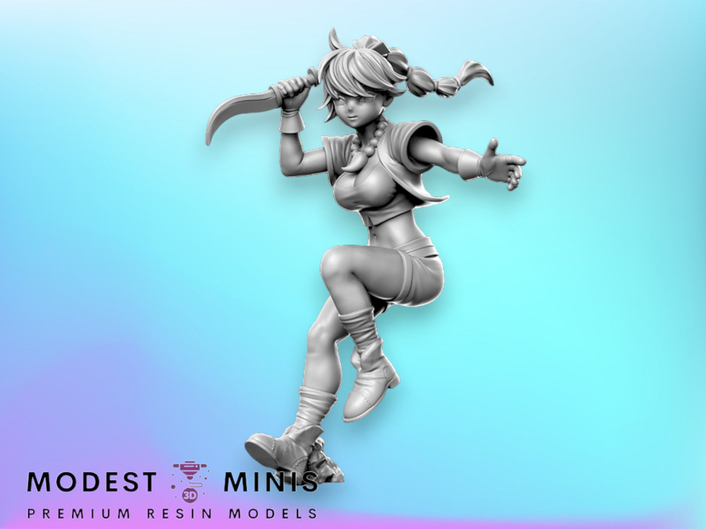 Chrono Kidd - 28mm 32mm Scale DnD Miniature | Dungeons and Dragons | RN Estudio