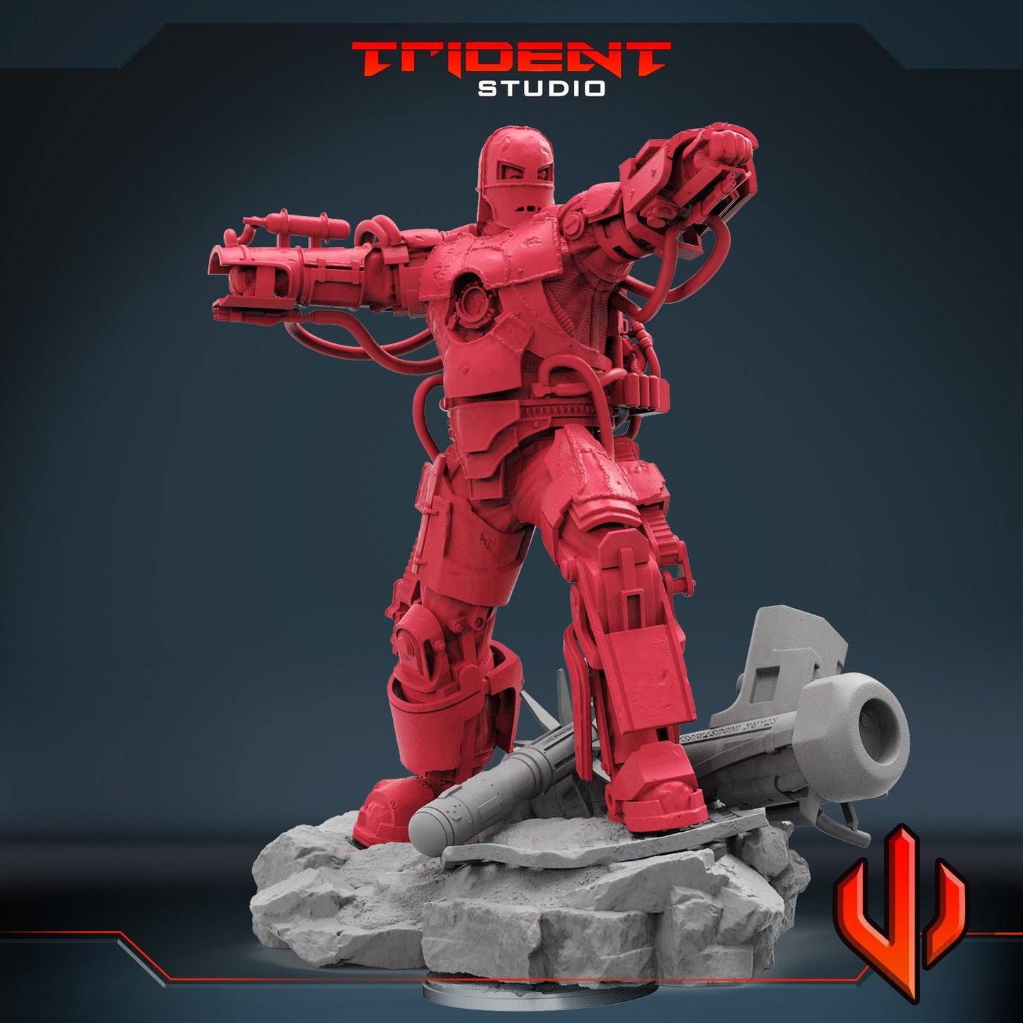 Metalman Mk1 - Iron Man 40mm  Miniature | Crisis Protocol Proxy | Trident