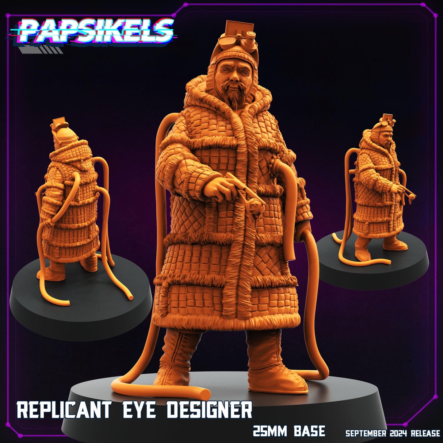 Replicant Eye Designer - 28mm 32mm 40mm Scale Cyberpunk Miniature  |  Blade Runner | | Papsikels