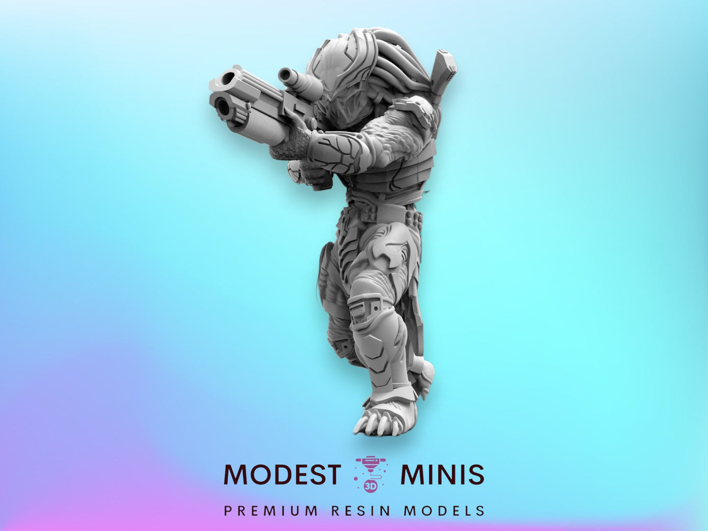 Death Squad Accountor - Resin 3D Print Alien Miniature | RPG | Sci fi | Cyberpunk | Role Playing | DnD | Papsikel