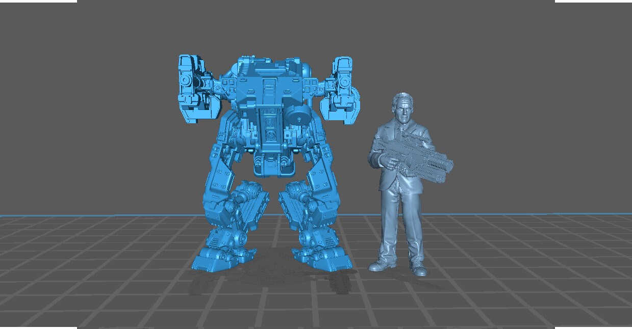 PCPD Mech Tamaraw B - Resin Cyberpunk Miniature  | Papsikels