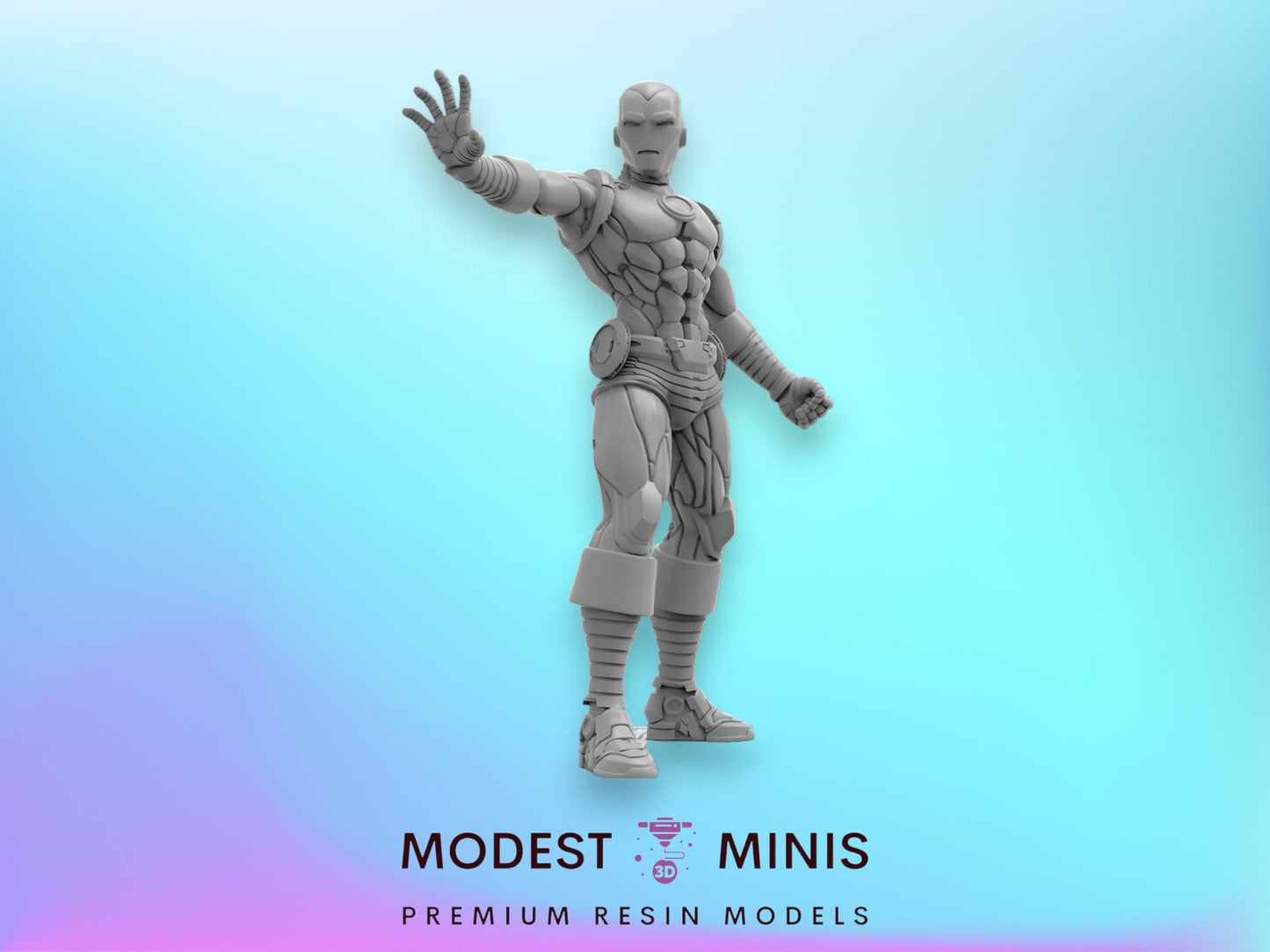 Metal Man B - 40mm  Miniature | Crisis Protocol Proxy | Trident