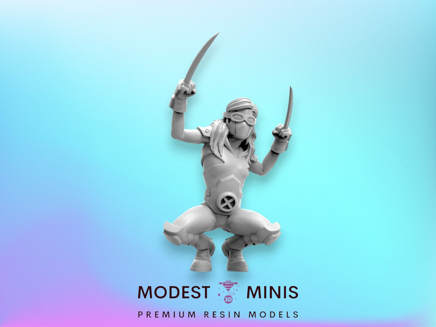 Sweet Mink - Honey Badger 40mm  Miniature | Crisis Protocol Proxy | Trident