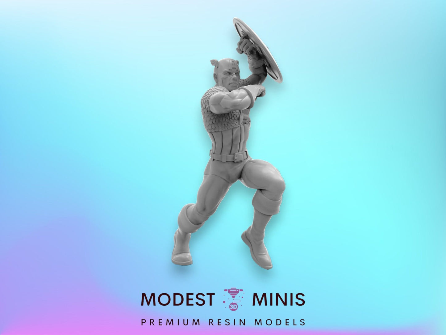 Stars and Stripes B - 40mm  Miniature | Crisis Protocol Proxy | Trident
