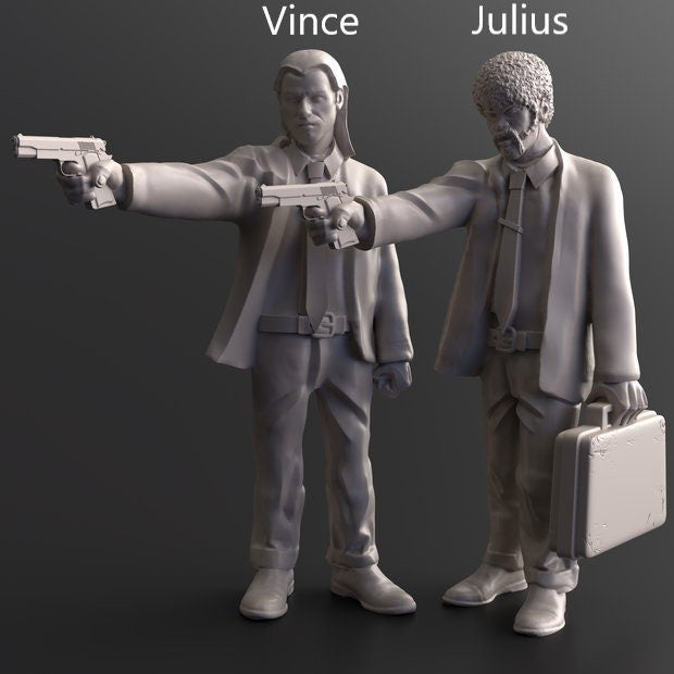 Survivor Vince and Julius | 28mm - 100mm Scale Resin Mini | Zombicide | Vaultz
