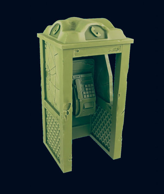 Phone Booth Scatter Terrain | 28mm - 54mm Scale | Survivor Terrain | Fantasy Scatter | Sci Fi Terrain | EC3D Badlands