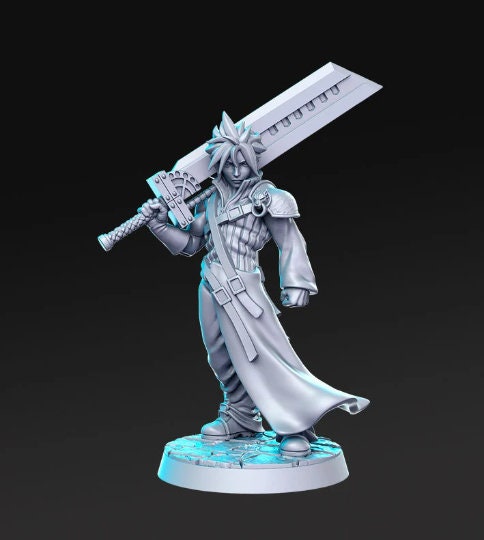 Zed Flare - 32mm Scale DnD Miniature | Dungeons and Dragons | JRPG Mini - RN Estudio