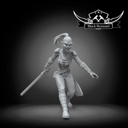 Ancient Mystical Female Lion Warrior - 28mm - 40mm Scale | Star Wars Legion Mini