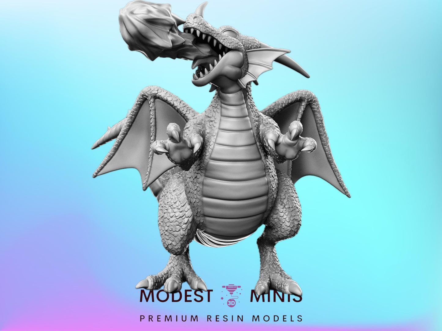 DQ Dracoform - 28mm 32mm scale miniature Pop Culture | Dungeons and Dragons | JRPG Mini - RN Estudio