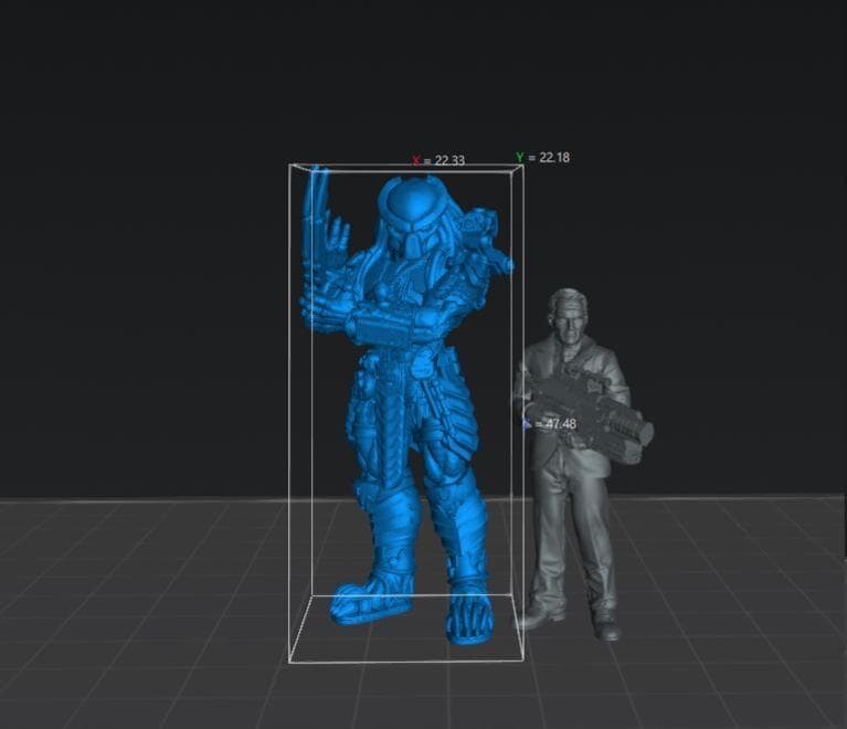 Scar Skull Hunter - Resin 3D Print Alien Miniature | RPG | Sci fi | Cyberpunk | Role Playing | DnD | Papsikel
