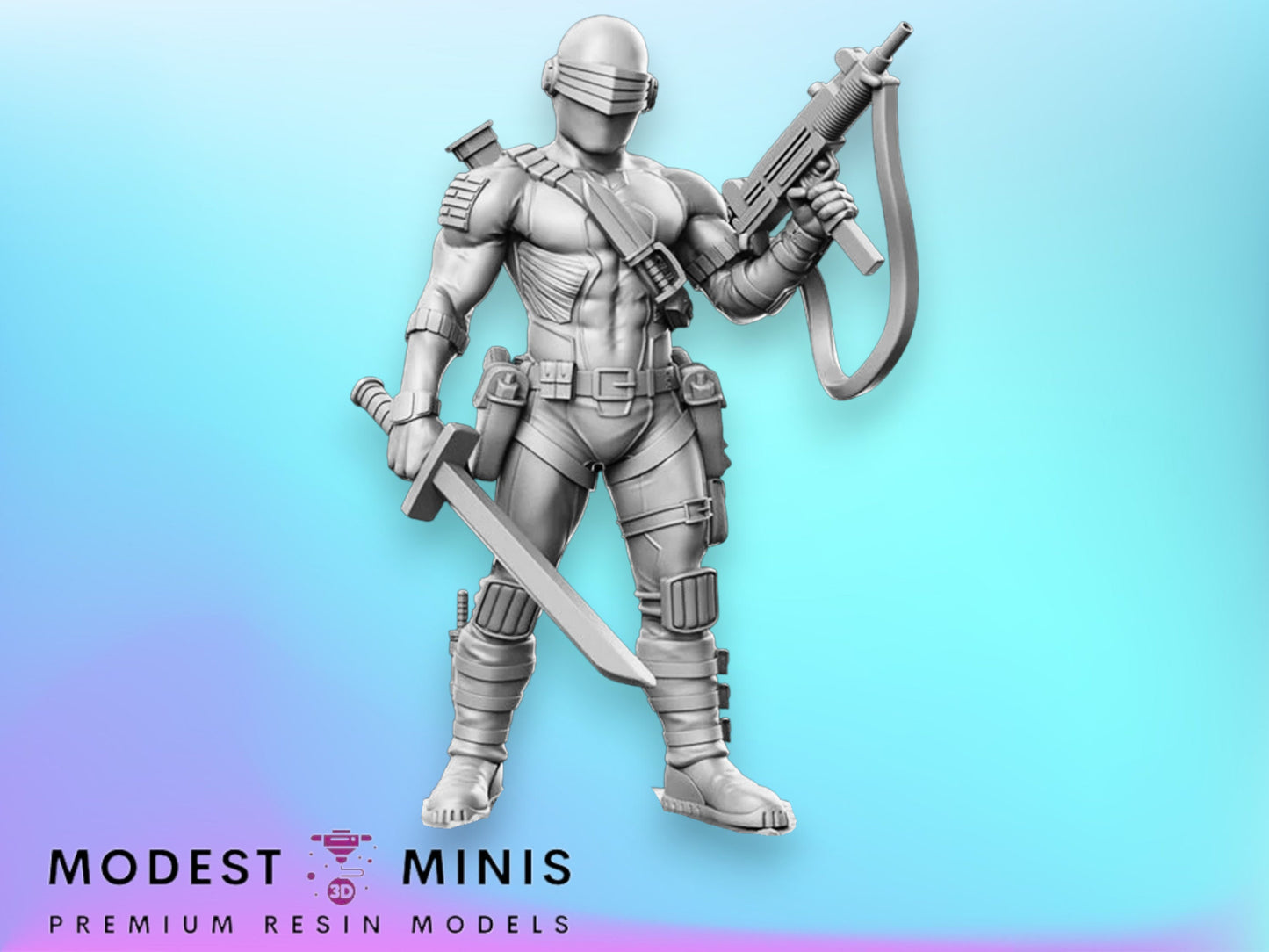 Cobra Shadow Ninja - 28mm 32mm Scale DnD Miniature | Dungeons and Dragons | RN Estudio