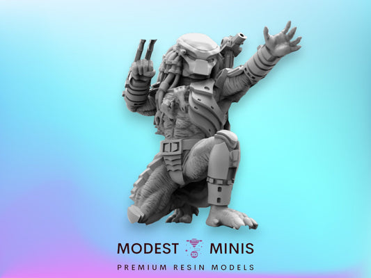 Apex Skull Hunter Choke Mastur - 32mm Scale Alien Miniature | RPG | Sci fi | Cyberpunk | Role Playing | DnD | Papsikel