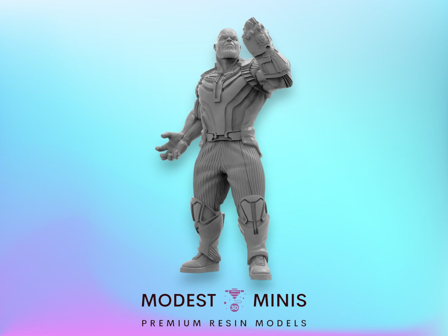 Gauntlet God C Thanos - 40mm  Miniature | Crisis Protocol Proxy | Trident