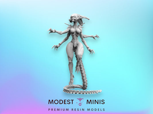 75mm Gigerian Queen Succubus - 32mm Scale Alien Miniature | RPG | Sci fi | Cyberpunk | Role Playing | DnD | Papsikel