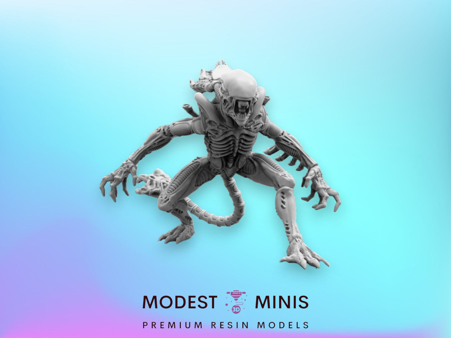 Alien Xeno Monkey Snatcher - 32mm Scale Alien Miniature | RPG | Sci fi | Cyberpunk | Role Playing | DnD | Papsikel