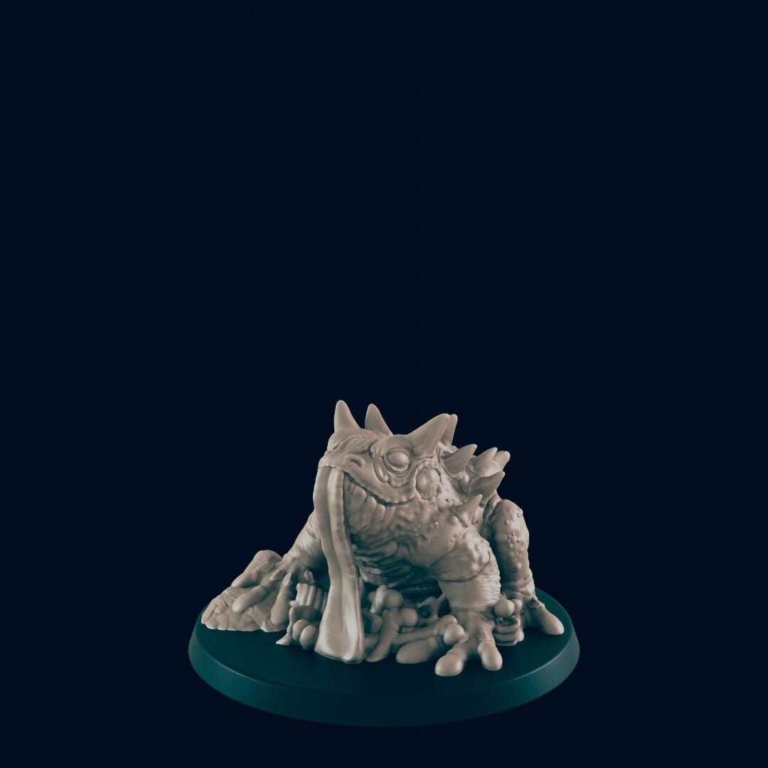 50mm Giant Toad - 25mm - 75mm Scale | DnD | EC3D Fantasy Mini | Beasts and Baddies
