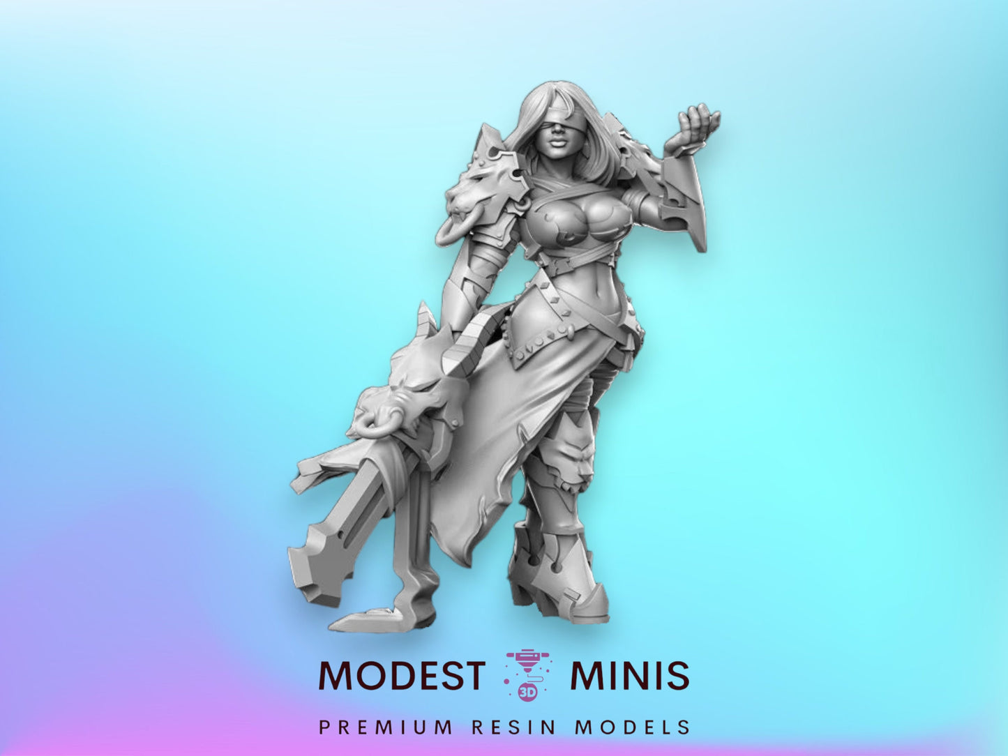Landa Female Assassin - 32mm Scale DnD Miniature | Dungeons and Dragons | JRPG Mini - RN Estudio