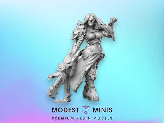 Landa Female Assassin - 32mm Scale DnD Miniature | Dungeons and Dragons | JRPG Mini - RN Estudio