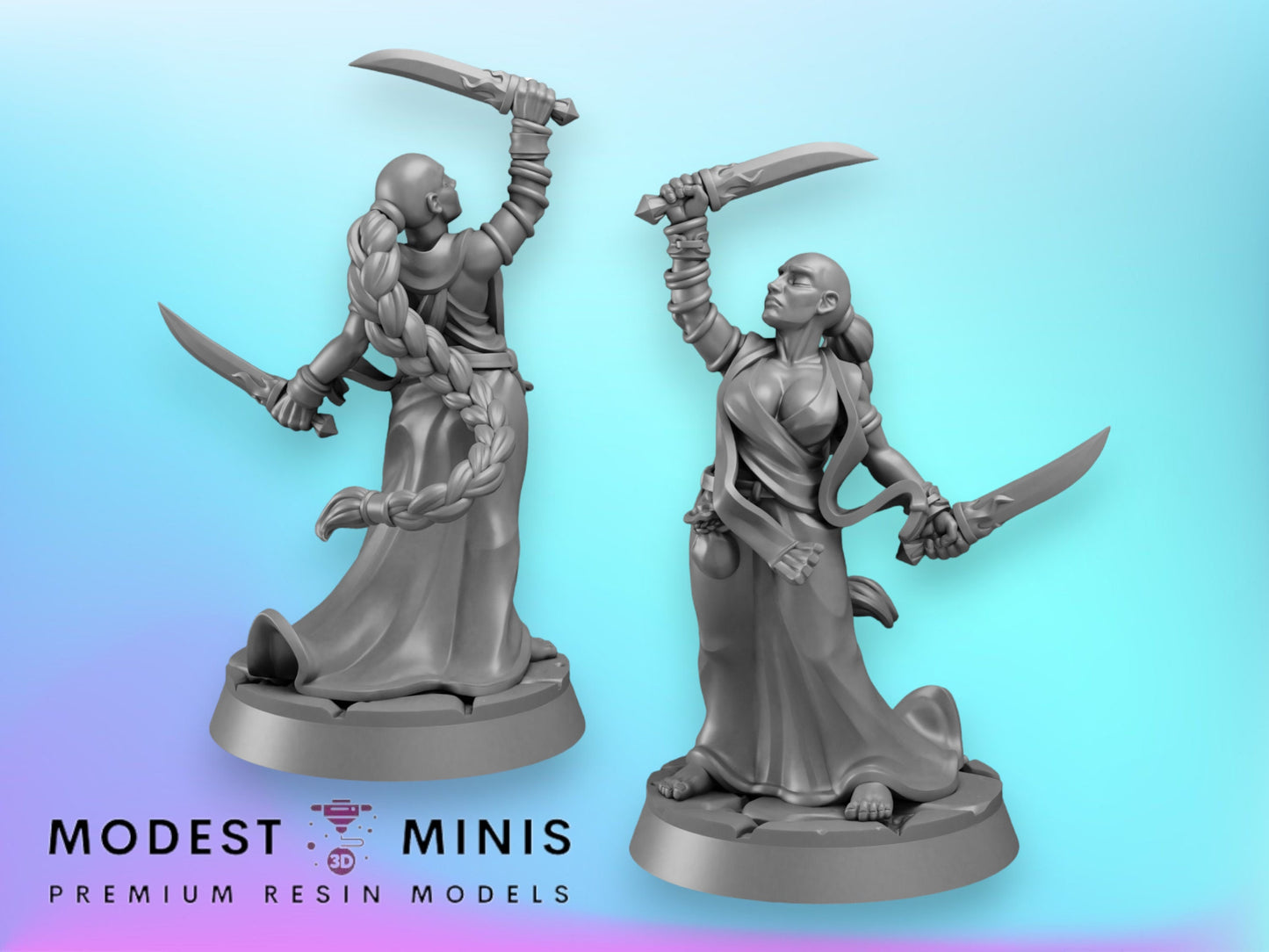 Augur Female | 28mm - 75mm Scale | DnD Frostgrave Mini | Vae Victis Fantasy