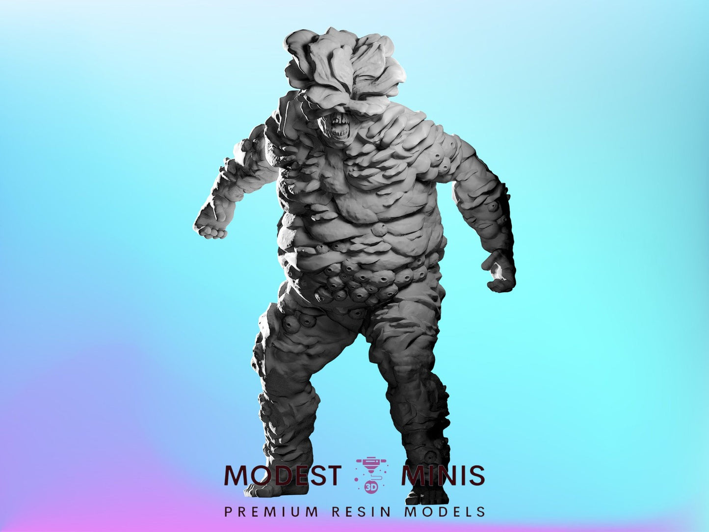 Zombie Fatty Fungus TLOU | 28mm - 100mm Scale Resin Mini | Zombicide | Vaultz