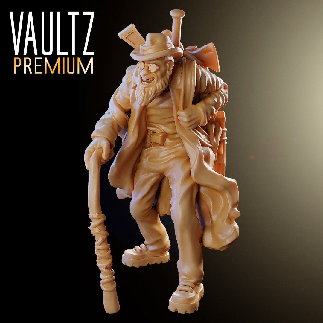 Survivor Merchant Apocalypse | 28mm - 100mm Scale Resin Mini | Zombicide | Vaultz