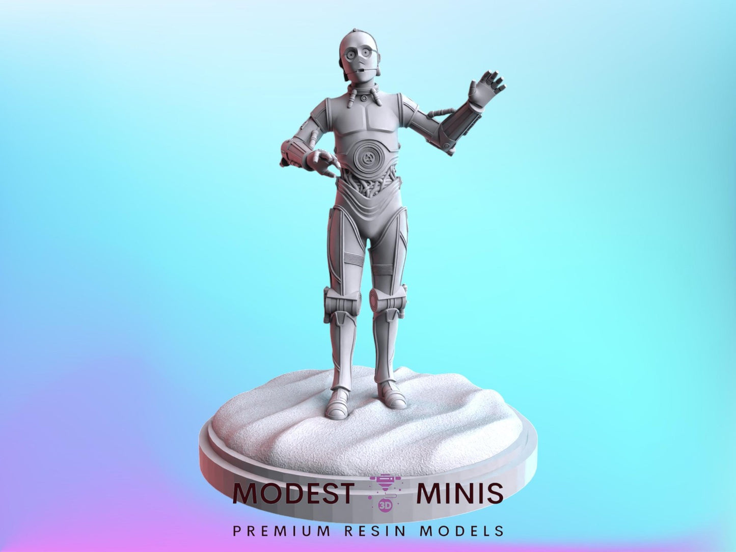 Golden God - 28mm - 40mm Scale 40mm Shatter Scale | D&D | Star Wars Legion Mini