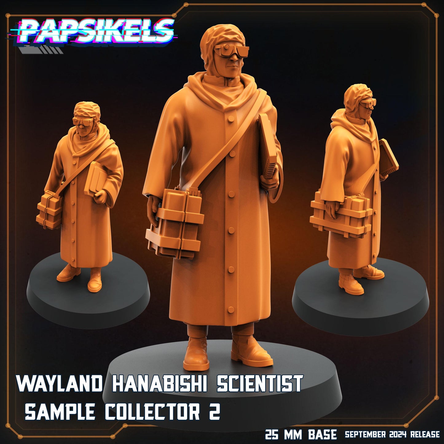 Sample Collectors 1-5 - 32mm Scale Alien Miniature | RPG | Sci fi | Cyberpunk | Role Playing | DnD | Papsikel
