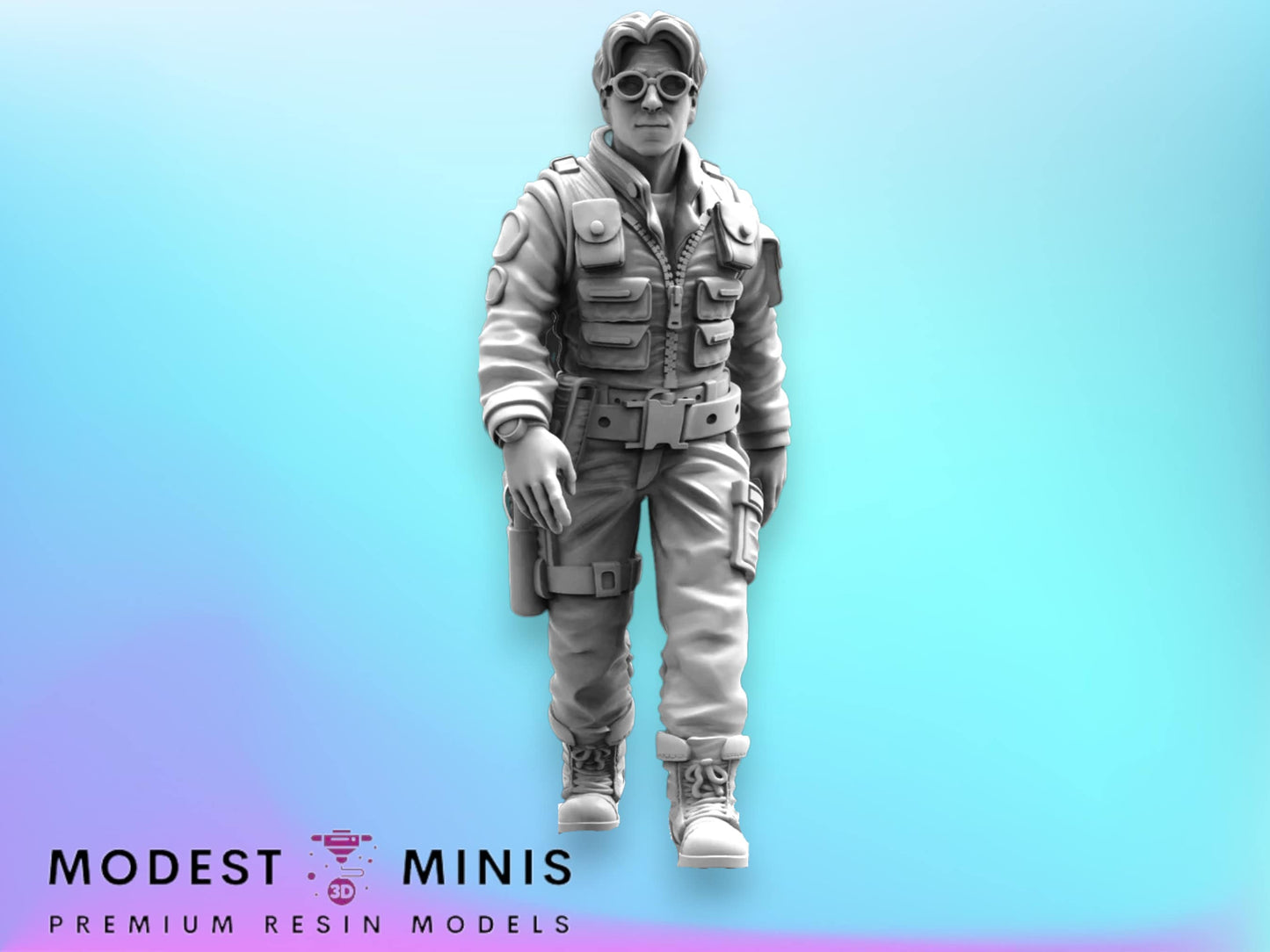 SE-1 Team Doctor - Resin 3D Print Alien Miniature | RPG | Sci fi | Cyberpunk | Role Playing | DnD | Papsikel Star Entrance