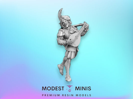 Delione Bard - 32mm Scale DnD Miniature | Dungeons and Dragons | JRPG Mini - RN Estudio