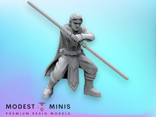 Mystical One Hand Warrior - 28mm - 40mm Scale | Star Wars Legion Mini