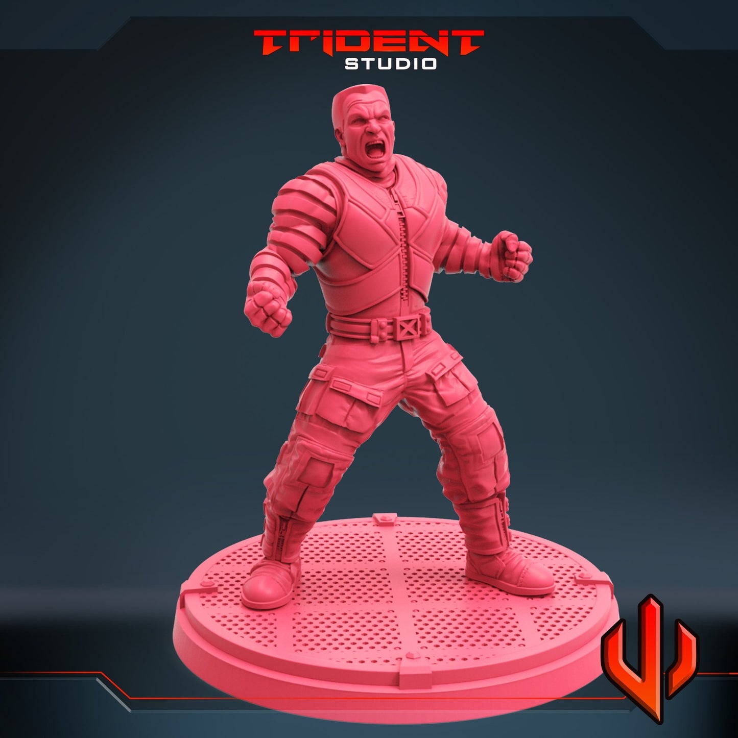 Titanium Dude Colossus - 40mm  Miniature | Crisis Protocol Proxy | Trident