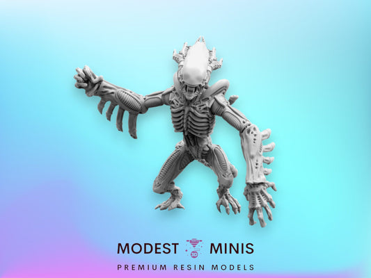 50mm Alien Xeno Gorilla Smasher - 32mm Scale Alien Miniature | RPG | Sci fi | Cyberpunk | Role Playing | DnD | Papsikel