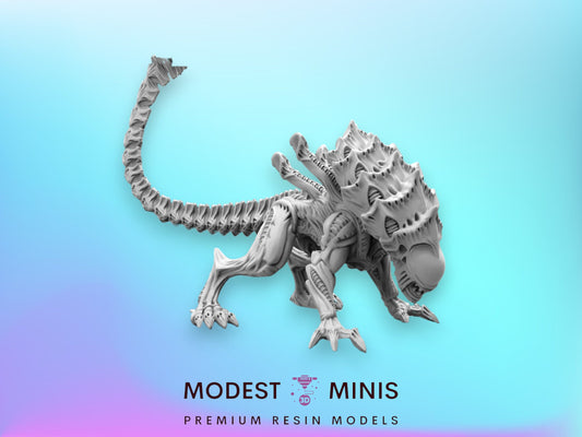 65mm Alien Xeno Brood Charger - 32mm Scale Alien Miniature | RPG | Sci fi | Cyberpunk | Role Playing | DnD | Papsikel