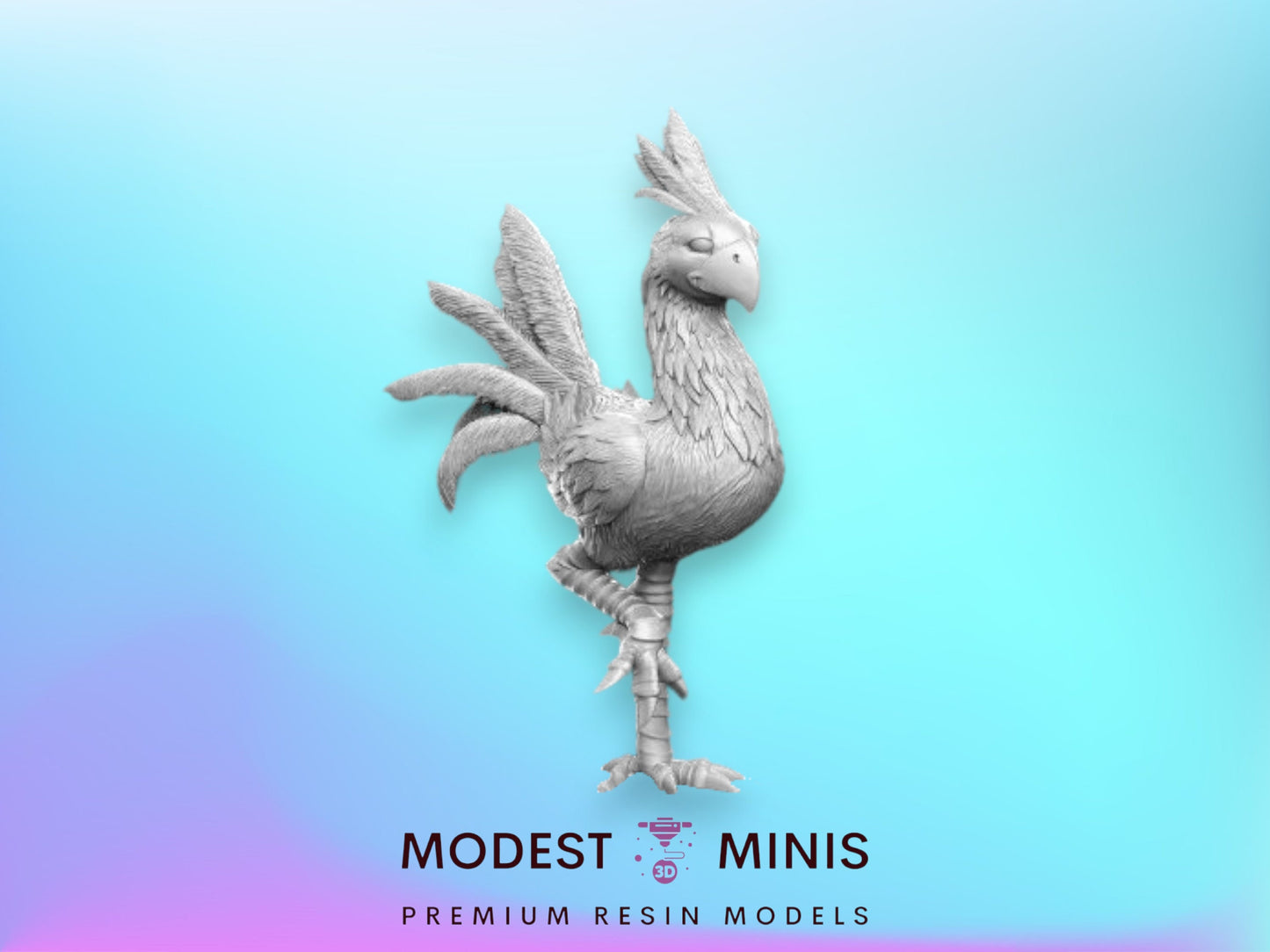 Choco Standing - 32mm Scale DnD Miniature | Dungeons and Dragons | JRPG Mini - RN Estudio