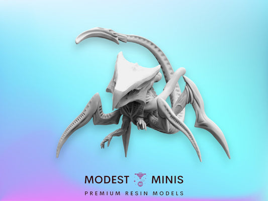 75mm Alien Arachnid Hybrid Warrior C - 32mm Scale Alien Miniature | RPG | Sci fi | Cyberpunk | Role Playing | DnD | Papsikel