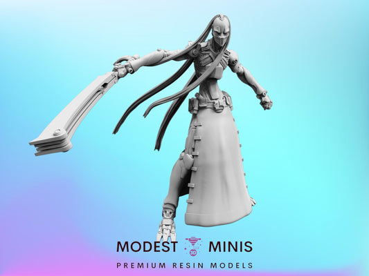 Silicon Cyborg Hydra - Resin 3D Print Alien Miniature | RPG | Sci fi | Cyberpunk | Role Playing | DnD | Papsikel