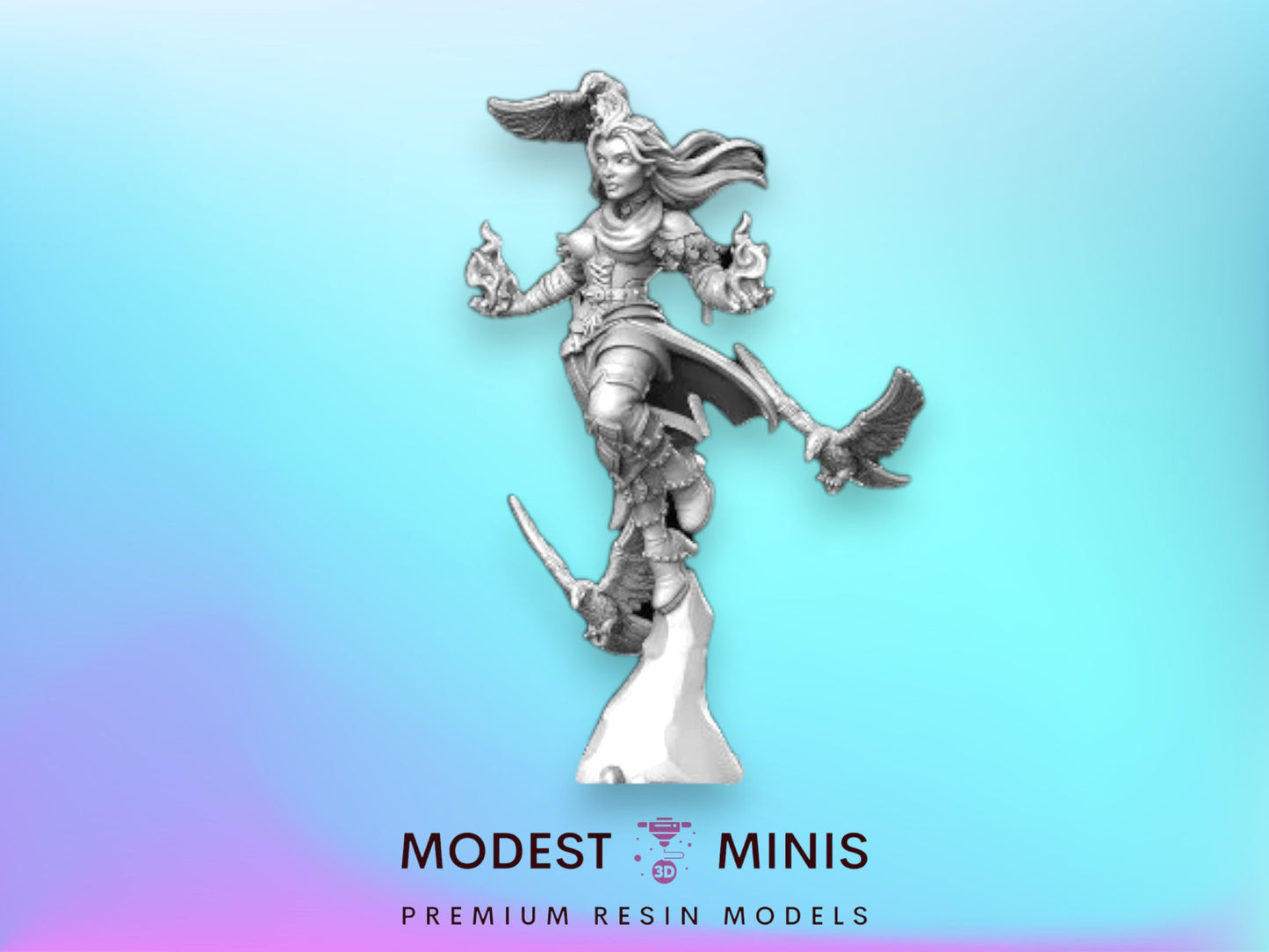 Genevieve  - 32mm Scale DnD Miniature | Dungeons and Dragons | JRPG Mini - RN Estudio