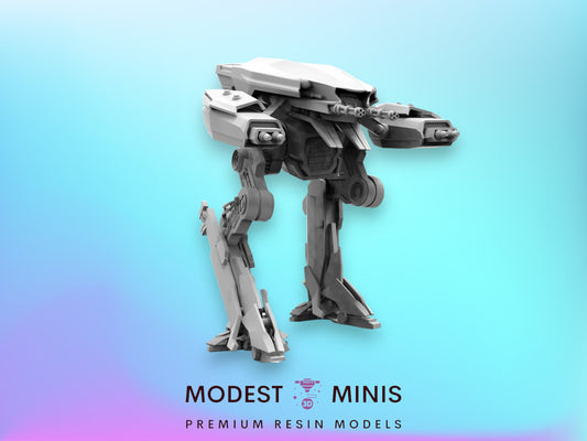 75mm Battlemech Series 12 B - 32mm Scale Miniature | RPG | Sci fi | Cyberpunk | Role Playing | Papsikel
