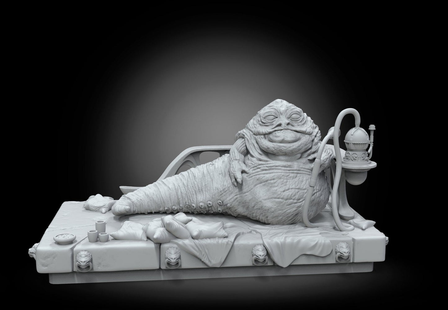 Criminal Slug and Throne - 28mm - 40mm Scale | Star Wars Legion Mini